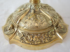 Antique solid silver gilt French Baroque Chalice